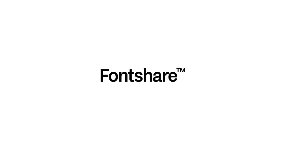 General Sans Font Family | Fontshare: Quality Fonts. Free.